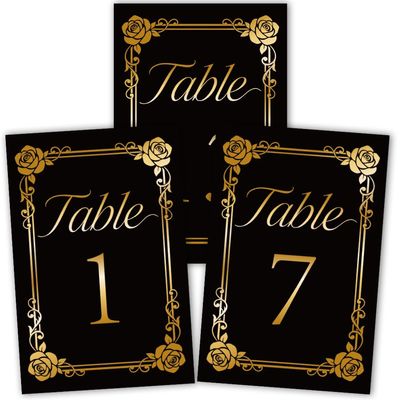 PRESSINART 26Pcs Rose Table Numbers Wedding Table Number Cards 1-25 Purple Rose Wreath Design Double Sided Paper Floral Seating Sign for Wedding Reception Anniversary Birthday Bridal Party 4 x 6 Inch