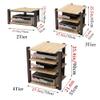 2-Tier Audio Rack Media Stand, AV Component Stereo Cabinet for Home, Office, DJ & Theater - Black AV Tower with 3/4 Tier Options for Enhanced Organization view 2