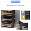 2-Tier Audio Rack Media Stand, AV Component Stereo Cabinet for Home, Office, DJ & Theater - Black AV Tower with 3/4 Tier Options for Enhanced Organization view 3