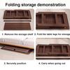 JixCJHj Whole-Piece Desks,Folding DeskWriting Table Office Tableswith Drawers & Storage ShelvesEasy Assembly for Work Office Home Computer Desk Workstation(Walnut,100 * 70cm(39 * 28in)) view 3