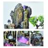 Tabletop Fountain Rockery Stream Tabletop Fountain, Meditation Indoor Waterfall for Home Office Water Feature Relaxation Fountain(Large) view 3