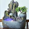 Tabletop Fountain Rockery Stream Tabletop Fountain, Meditation Indoor Waterfall for Home Office Water Feature Relaxation Fountain(Large) view 4