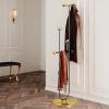 Metal Coat Racks, Jacket Hanger Stand with Round Base, U-shaped Freestanding Coat Rack, for Living Room Bedroom Hallway view 2