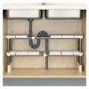 1PCS Stainless Steel Expandable Kitchen Sink Storage Rack - Multi-layer Multifunctional Organizer for Cabinets(Bilayer) view 2