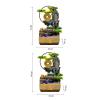Tabletop Indoor Tabletop Water Fountain, Home Desktop Waterfall Resin Decoration Decor Ornament Home(Large) view 2