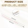 MECCANIXITY Universal Rice Cooker Temperature Fuse, 152C 10A 250V Metal Thermal Fuse with Terminal and Ring Terminal Fiberglass Sleeving for Electric Pressure Cooker Repair Part view 2