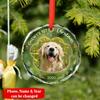 2026 Dog 1st Christmas Ornament, Personalized Picture Frame Dog 1st Xmas Tree Keepsake, Puppy Glass Ornament Gift for Pet Dad Mom, Customized Name Pet Keepsake Decor, Puppy Lover Xmas Tree Decor 2026 view 2