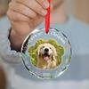 2026 Dog 1st Christmas Ornament, Personalized Picture Frame Dog 1st Xmas Tree Keepsake, Puppy Glass Ornament Gift for Pet Dad Mom, Customized Name Pet Keepsake Decor, Puppy Lover Xmas Tree Decor 2026 view 3