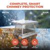 12"x16" Chimney Cap/Cover - Single Flue Bolt-On Chimney Cap, Rust-Free Stainless Steel, Easy and Fast Assembled Durable Chimney Cover for Outdoor Protection (Fits 12x16, 12x15, 11x16, 11x15 Flues) view 3