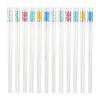 Bamboo chopsticks, 10 pairs of fiberglass set, suitable for Asian cuisine -9.5 inches view 1