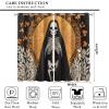 DEOUFIA Iconic Skull Blackout Curtain, Grim Reaper Skeleton Window Curtain, Dark Aesthetics 2 Panels Panels Grommet Light Filtering Window Curtains, 42 x 63 Inch, 2 Panels view 4