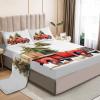 Sheet Set Twin Red Christmas Retro Truck Gift Boxes Luxury Soft Brushed Microfiber Fitted Sheet 3-Piece Set Deep Pocket, Wrinkle-Resistant, Hypoallergenic Bedding for Queen/King Beds view 2