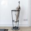 Umbrella Holder Wrought Iron Umbrella Stand Nordic Marble Base Storage Rack Umbrella Holder Hotel Villa Lobby Umbrella Storage Bucket Umbrella Stand(B-Black) view 4