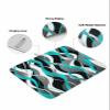 Absorbent Dish Drying Mat for Kitchen Counter,Distortion Blue Stripes Microfiber Quick Dry Pad Dishes Drainer Rack Mats for Under Sink Utensils 18x24in,2 Pack,Abstract Geometric Art view 2