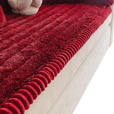 1 Piece Couch Cover for Dogs Washable, Non Slip Couch Covers for 3 Cushion Sofa Pet Friendly, Furniture Protector,Thick Pads(Red,70x70cm)