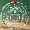 2026 Personalized First Christmas in My New Home Glass Ornaments, 1ST Year Xmas in My Home Ornament Gifts for Family Friends Bestie Homeowners Housewarming, Custom New House Address Xmas Ornament view 1