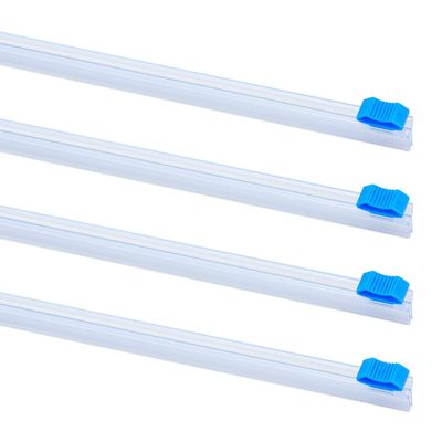 YLYLY 4Pcs 17-inch Slide Cutters Replacement, Self-Adhesive Cling Film & Aluminum Foil Cutter for Plastic Wrap, Wax Paper, Reusable Dispenser Accessory