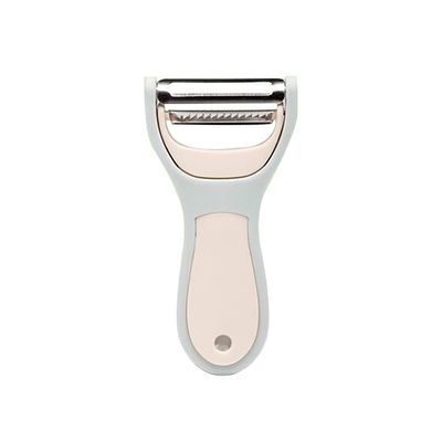 HIONJIN Kitchen Fruit Peeler Multi-purpose Home Shape Peeler Metal Vegetable Fruit Skin-peeler Slicer Blade Tools(Beige)