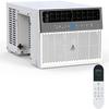 6,000 BTU Window Air Conditioner - Air Conditioner Window Unit with Remote,U-Shaped Mini Air Conditioner,3 in 1,115V & 40dB,WiFi-Enabled,for Bedroom,Office,Home,White view 1