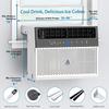 6,000 BTU Window Air Conditioner - Air Conditioner Window Unit with Remote,U-Shaped Mini Air Conditioner,3 in 1,115V & 40dB,WiFi-Enabled,for Bedroom,Office,Home,White view 2