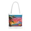 Origami Crane Tote Bag, Japanese Design, Kawaii Culture, Fuji Mountain, Popular Bag - Gift for Japan Lover view 1