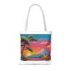 Origami Crane Tote Bag, Japanese Design, Kawaii Culture, Fuji Mountain, Popular Bag - Gift for Japan Lover view 2