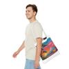 Origami Crane Tote Bag, Japanese Design, Kawaii Culture, Fuji Mountain, Popular Bag - Gift for Japan Lover view 3
