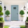 25Inch Artificial Cedar Topiary Ball Trees Set of 4 - UV Resistant Faux Shrub Bushes with Ground Spike, Indoor/Outdoor Artificial Plants for Front Porch, Garden, Patio & Planters view 4