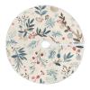 Merry Christmas Elements Decorative Tree Skirt Christmas Decorations Round Small Christmas Tree Skirt Cover for Slim Trees Slim Trees Slim Trees 4ft Christmas Christma view 1
