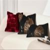 AIBU HOME Velvet Throw Pillow Covers 18x18'', New Upgrade Brown Cheetah Leopard Embroidered Pillows Cover, Decorative Pillow Cushion Cover for Sofa Bed Bedroom Living Room view 2