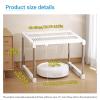 BRCYKRWY Robot Vacuum Storage Rack Mobile Sweeping Robot Storage Rack For Home Living Room Storage Shelf Highly Stackable For Living Room view 2