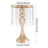 10 Pcs Crystal Flower Stand Wedding Centerpieces for Tables, 13.8in/35cm Height Flower Arrangement Holders Metal Flower Vase for Wedding Party Event Reception Dining Room Living Room Decor (Gold) view 2