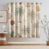 95% Blackout Tropical Beach Curtains 63 Inch Bedroom 2 Panel Set, Ocean Seaside Coastal Palm Tree Seashell Starfish Printed Thermal Darkening Grommet Window Drapes for Living Room, Home Decor -N629 view 2