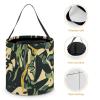 MUSM Green And Black Pattern Trick Or Treat Bag Halloween Candy Bag with Handle, Reusable Durable Goodie Bags for Party view 4