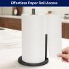 Jesginboo Paper Towel Holder Countertop, Black Kitchen Paper Towels Holder, Paper Roll Holder with Weighted Base view 2