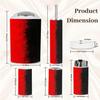 Bathroom Accessory Set 6 Piece Grunge red Brushstrokes Black Toothbrush Cup Toothbrush Holder Soap Dispenser Soap Dish Trash Can with Lid Toilet Brush Holder Counter Decor view 2