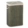 ANGGREK Foldable Laundry Basket Grocery Basket Large Capacity Dirty Clothes Storage Bucket for Home (1.7 Grey Square) view 1