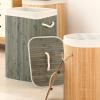 ANGGREK Foldable Laundry Basket Grocery Basket Large Capacity Dirty Clothes Storage Bucket for Home (1.7 Grey Square) view 3