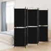 5-Panel Room Divider Black 98.4"x78.7" Fabric Bedroom Furniture Room Dividers view 1