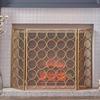 Fireplace Fence, 3 Panel Fireplace Screen, Guard Pets Ty Proof Fire Place Fence Cover Foldable for Home Decor Indoor Outdoor view 2