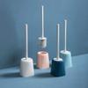 Bathroom Cleaning Assistant Toilet Brush Free Punch with Soft Hair Automatic Drying view 2