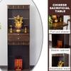Large Storage Open Altar Cabinet, Meditation Table Shrine for Spiritual Use, Adjustable Shelves, Home Decor, Yoga Space, Organize Sacred Items, Enhance Meditation Experience view 3