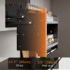 2-Tier Pull Down Shelf for Kitchen Upper Cabinet Adjustable, Heavy Duty Wall Mounted Sliding Under Shelf, Ideal Spice and Dishes Pull Out Cabinet Storage Shelf (22) view 3