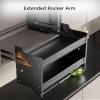 2-Tier Pull Down Shelf for Kitchen Upper Cabinet Adjustable, Heavy Duty Wall Mounted Sliding Under Shelf, Ideal Spice and Dishes Pull Out Cabinet Storage Shelf (22) view 4