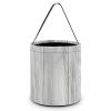 MUSM White Wooden Texture Trick Or Treat Bag Halloween Candy Bag with Handle, Reusable Durable Goodie Bags for Party view 1