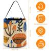 Mushrooms And Leaves Trick Or Treat Bag Halloween Candy Bag with Handle, Reusable Durable Goodie Bags for Party view 2