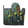 Tennis Balls and Rackets Kitchen Baking Set, Oven Mitts and potholders Set, Heat Resistant Kitchen Cooking Gloves view 1