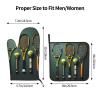 Tennis Balls and Rackets Kitchen Baking Set, Oven Mitts and potholders Set, Heat Resistant Kitchen Cooking Gloves view 3