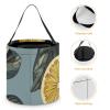 MUSM Lemon with Leaves Trick Or Treat Bag Halloween Candy Bag with Handle, Reusable Durable Goodie Bags for Party view 4