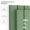 Large Felt Bulletin Board 36"x24" Cork Board Alternative - 6 Pack with 40 Safe Removable Adhesive Tabs, Cork Boards for Walls for Home Office Classroom Pin Board-Moss Green view 4